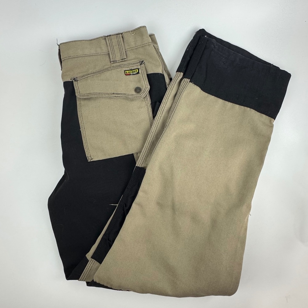Blaklader Heavy Workwear 36/34 Cordura Bellowed Tool Pockets Tan Black